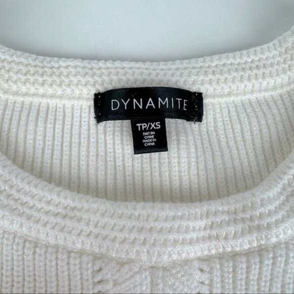Dynamite - Women’s White sleeveless stretchable sweater. Size: XS - Picture 3 of 8